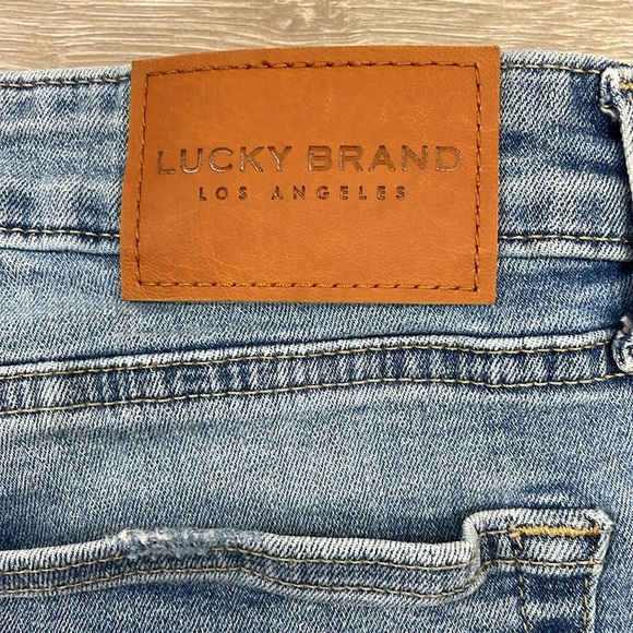 Lucky Brand Low Rise Skinny Stella Ankle Frayed Hem Distressed Denim Jeans 12/31 - Picture 16 of 16